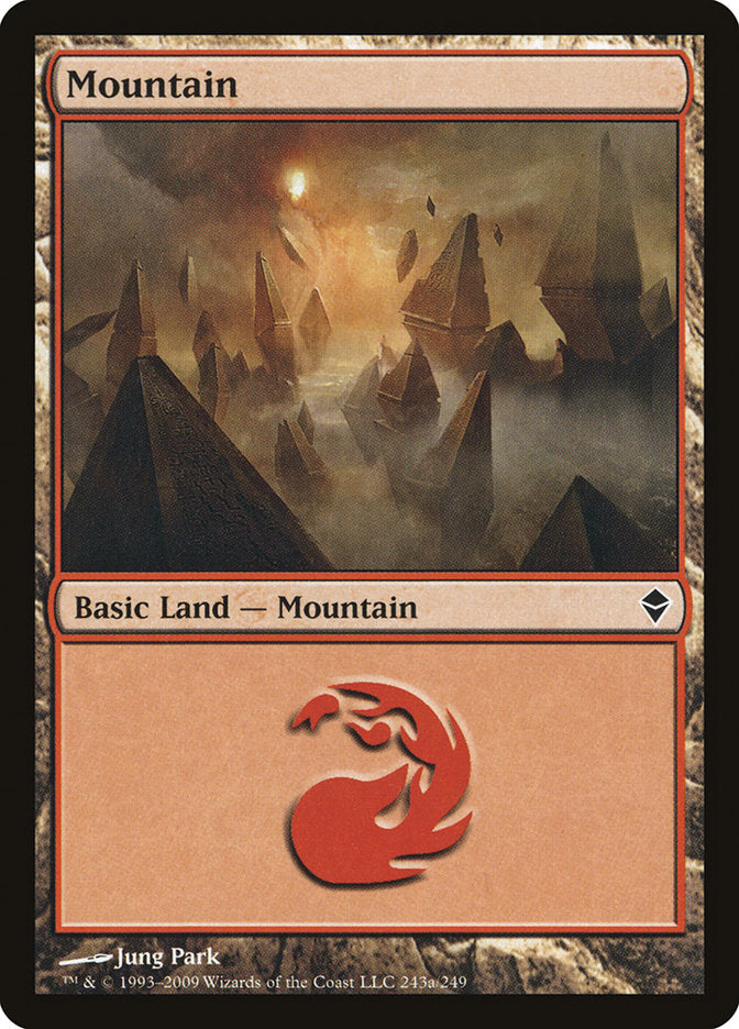 Mountain (243a) [Zendikar] | Galaxy Games LLC