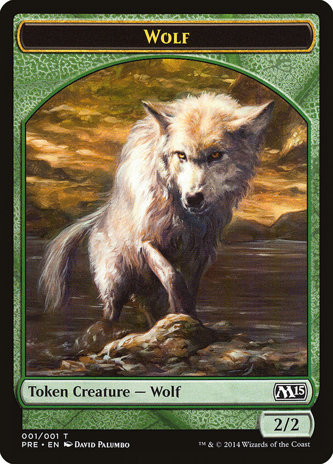 Wolf Token [Magic 2015 Prerelease Promos] | Galaxy Games LLC