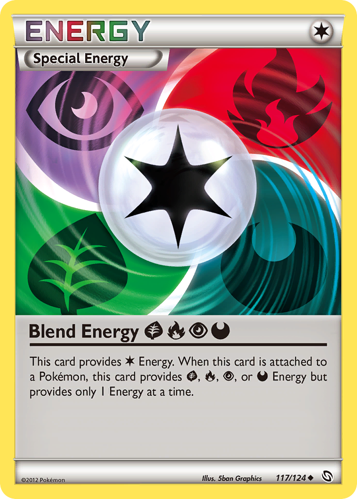 Blend Energy GrassFirePsychicDarkness (117/124) [Black & White: Dragons Exalted] | Galaxy Games LLC