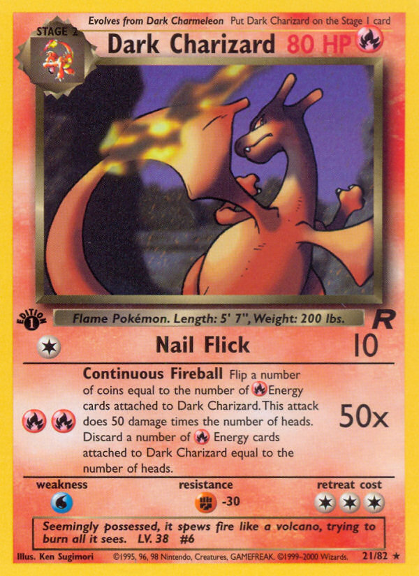 Dark Charizard (21/82) [Team Rocket 1st Edition] | Galaxy Games LLC