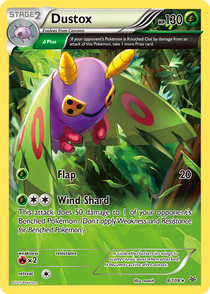 Dustox (8/108) [XY: Roaring Skies] | Galaxy Games LLC