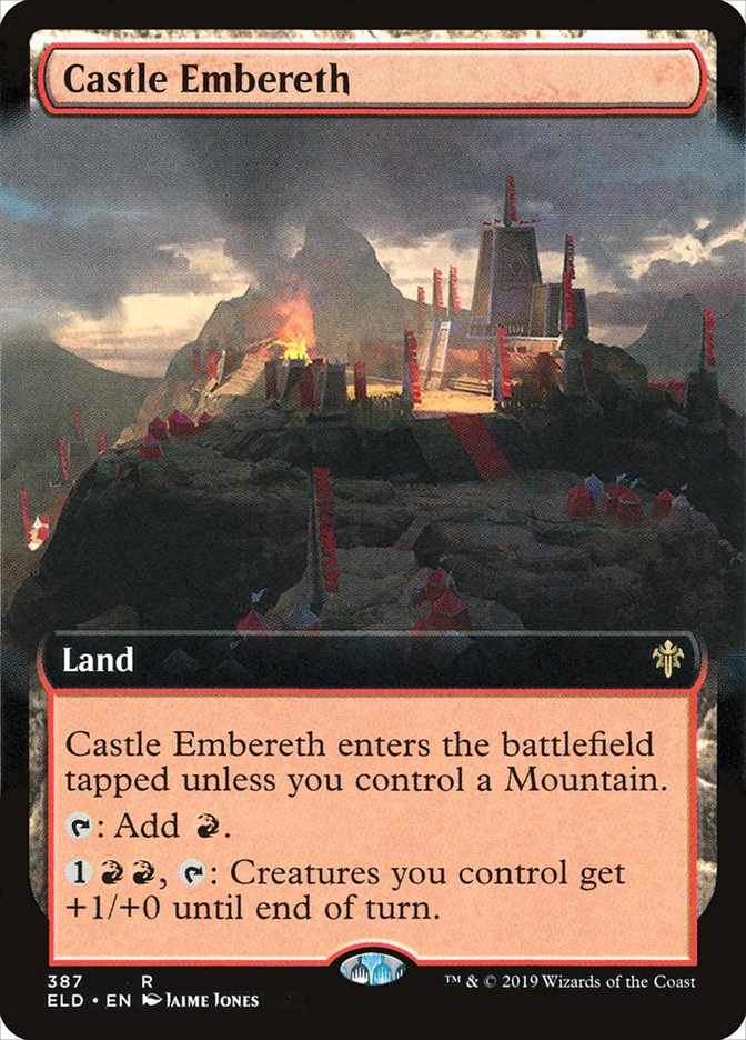 Castle Embereth (Extended Art) [Throne of Eldraine] | Galaxy Games LLC