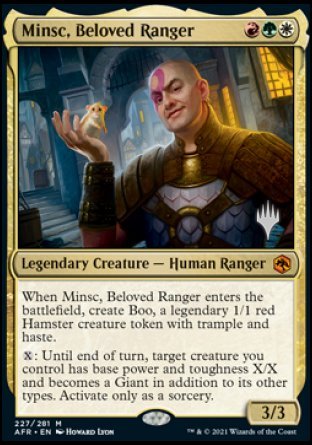 Minsc, Beloved Ranger (Promo Pack) [Dungeons & Dragons: Adventures in the Forgotten Realms Promos] | Galaxy Games LLC