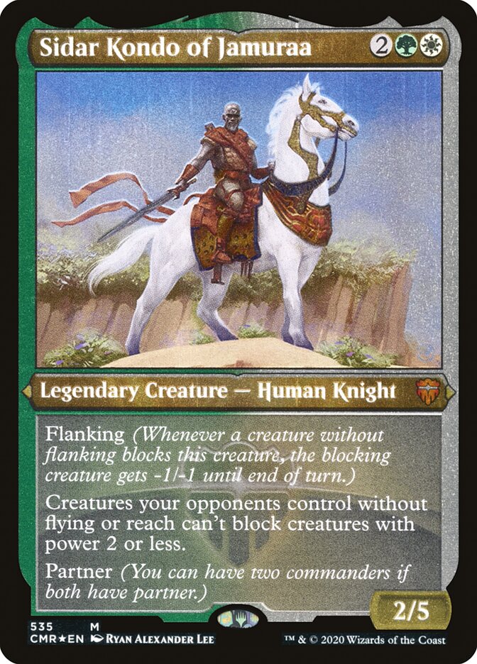 Sidar Kondo of Jamuraa (Etched) [Commander Legends] | Galaxy Games LLC