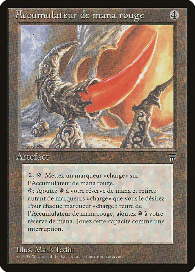 Red Mana Battery (French) - "Accumulateur de mana rogue" [Renaissance] | Galaxy Games LLC