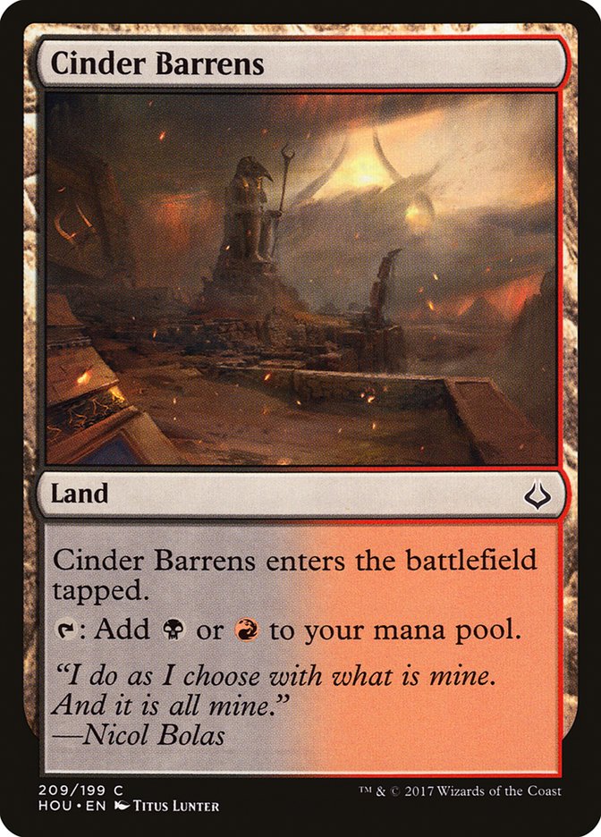 Cinder Barrens [Hour of Devastation] | Galaxy Games LLC