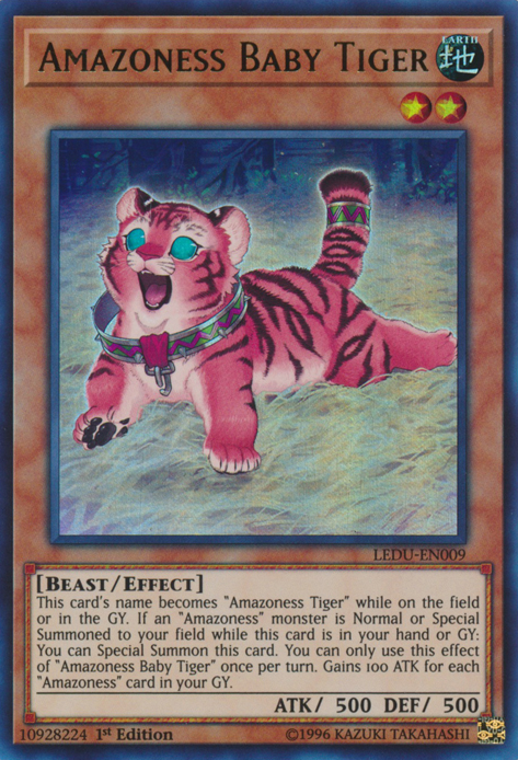 Amazoness Baby Tiger [LEDU-EN009] Ultra Rare | Galaxy Games LLC