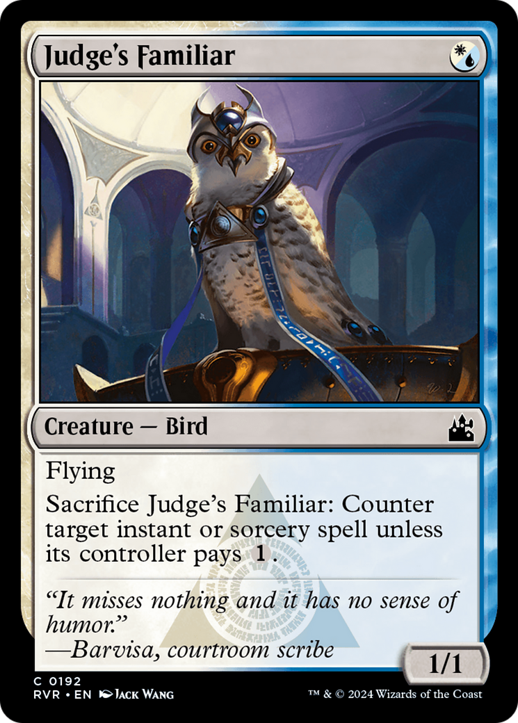 Judge's Familiar [Ravnica Remastered] | Galaxy Games LLC