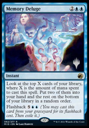 Memory Deluge (Promo Pack) [Innistrad: Midnight Hunt Promos] | Galaxy Games LLC