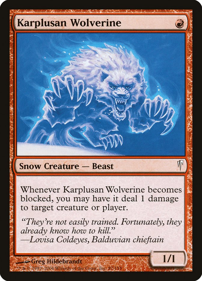 Karplusan Wolverine [Coldsnap] | Galaxy Games LLC