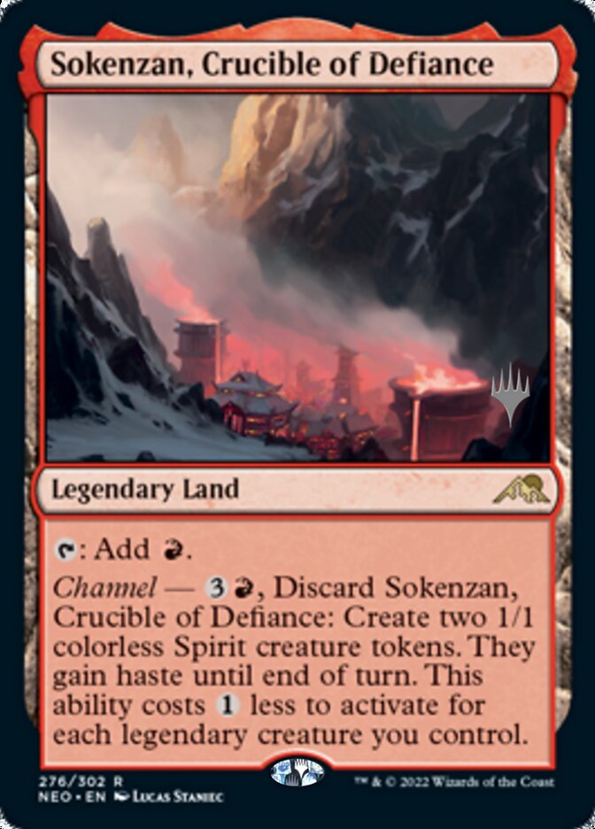 Sokenzan, Crucible of Defiance (Promo Pack) [Kamigawa: Neon Dynasty Promos] | Galaxy Games LLC