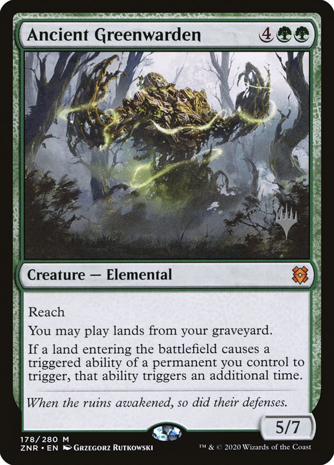 Ancient Greenwarden (Promo Pack) [Zendikar Rising Promos] | Galaxy Games LLC