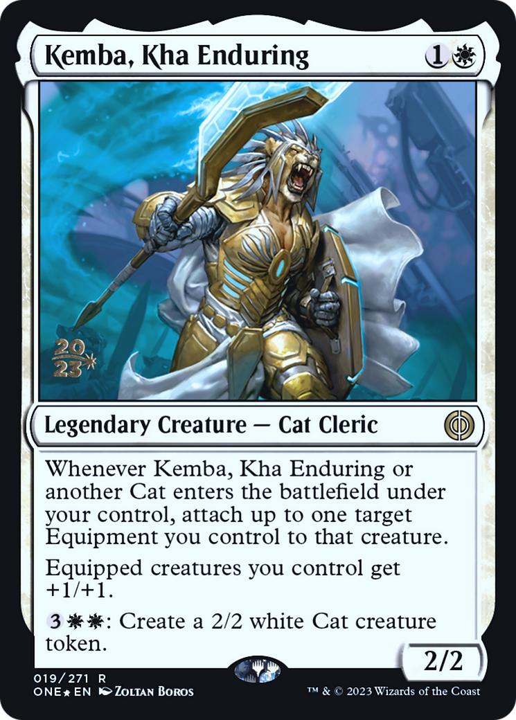 Kemba, Kha Enduring [Phyrexia: All Will Be One Prerelease Promos] | Galaxy Games LLC
