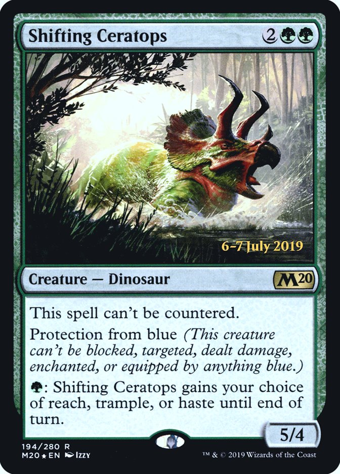 Shifting Ceratops [Core Set 2020 Prerelease Promos] | Galaxy Games LLC