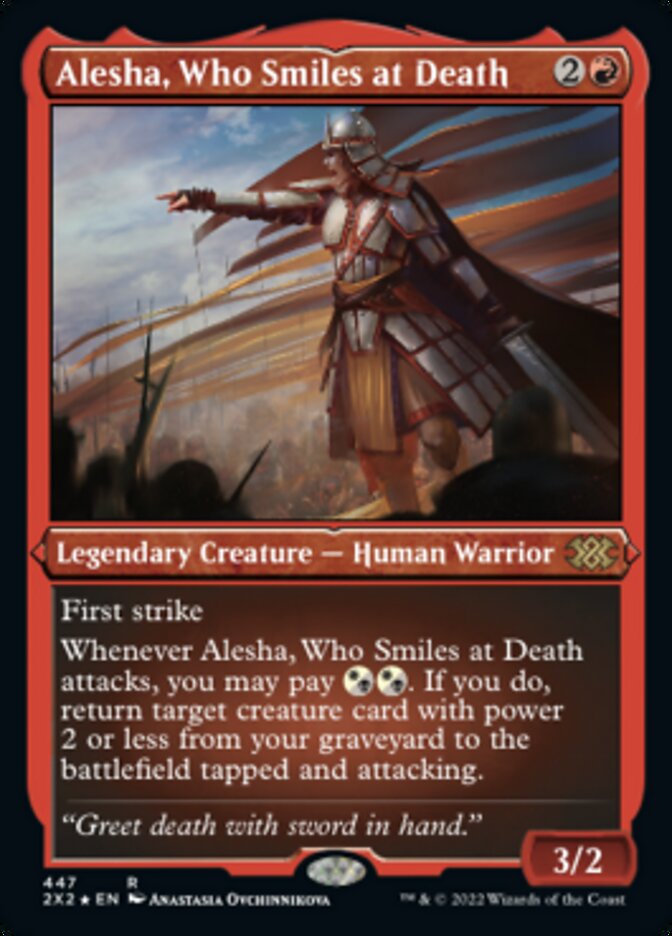 Alesha, Who Smiles at Death (Foil Etched) [Double Masters 2022] | Galaxy Games LLC
