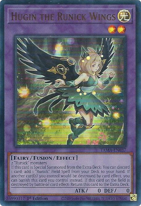 Hugin the Runick Wings [TAMA-EN037] Ultra Rare | Galaxy Games LLC