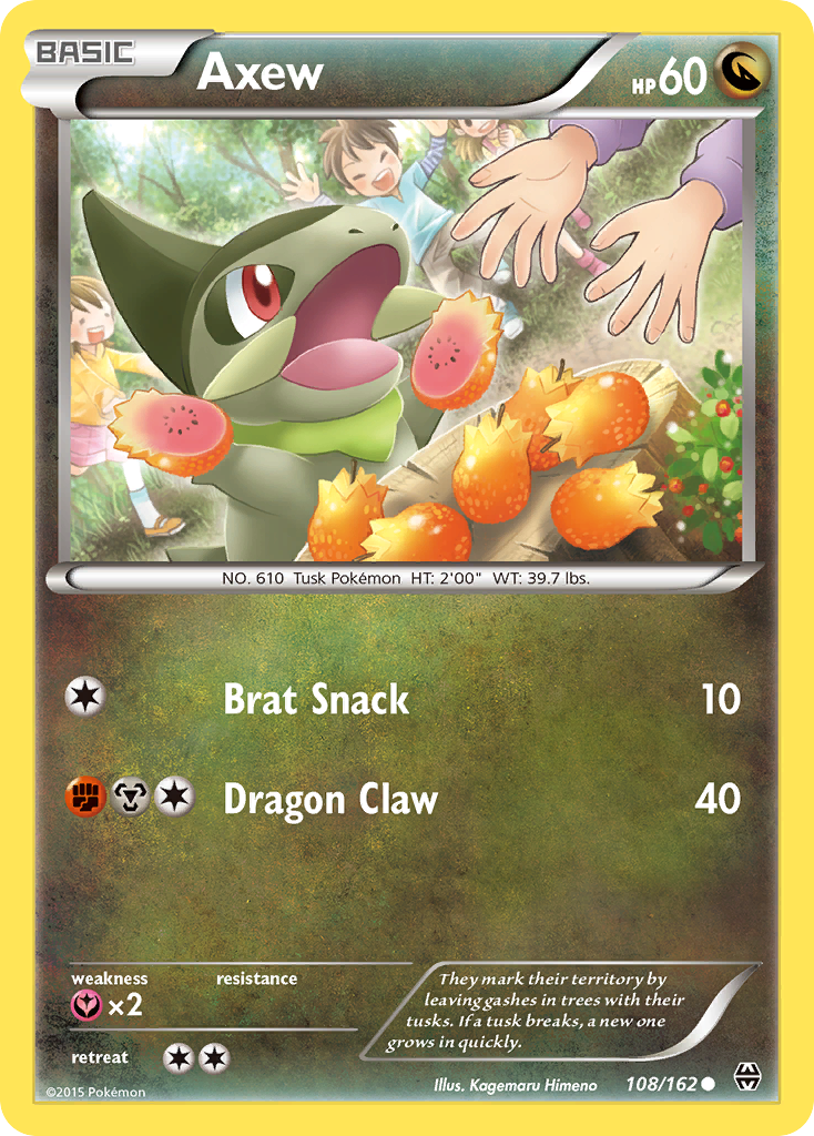 Axew (108/162) [XY: BREAKthrough] | Galaxy Games LLC