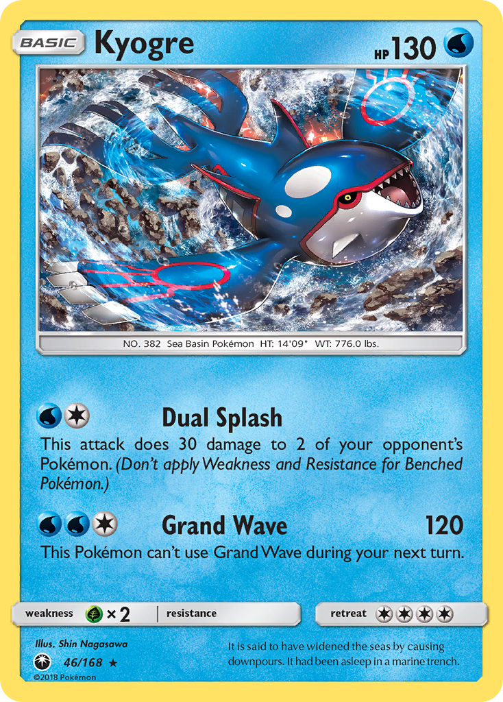 Kyogre (46/168) [Sun & Moon: Celestial Storm] | Galaxy Games LLC