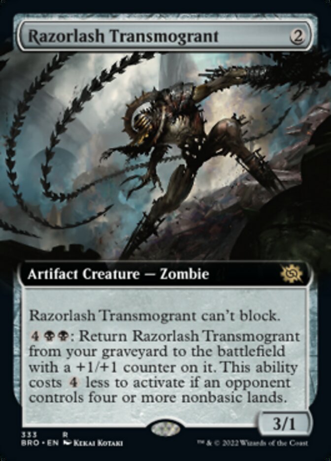 Razorlash Transmogrant (Extended Art) [The Brothers' War] | Galaxy Games LLC