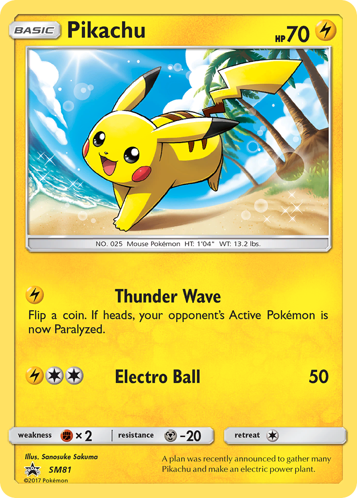 Pikachu (SM81) [Sun & Moon: Black Star Promos] | Galaxy Games LLC