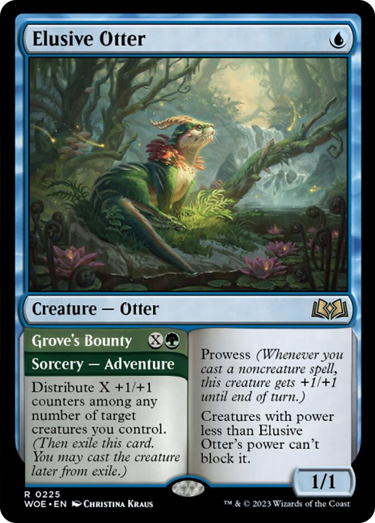 Elusive Otter // Grove's Bounty [Wilds of Eldraine] | Galaxy Games LLC