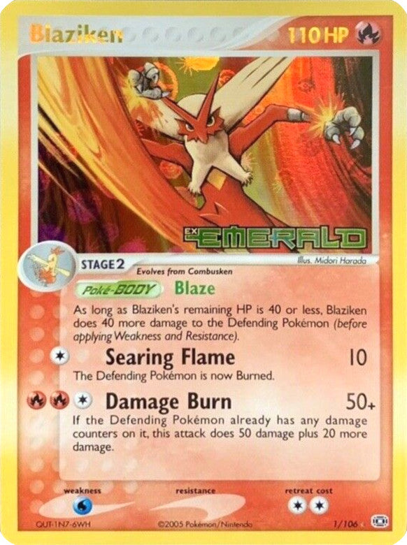 Blaziken (1/106) (Stamped) [EX: Emerald] | Galaxy Games LLC