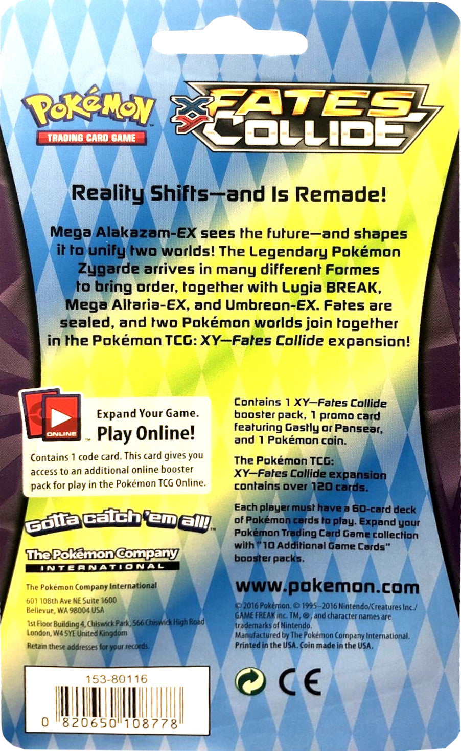 XY: Fates Collide - Single Pack Blister (Pansear) | Galaxy Games LLC