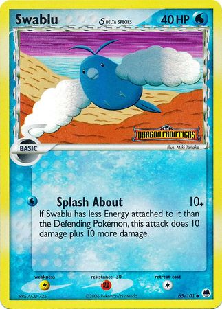 Swablu (65/101) (Delta Species) (Stamped) [EX: Dragon Frontiers] | Galaxy Games LLC