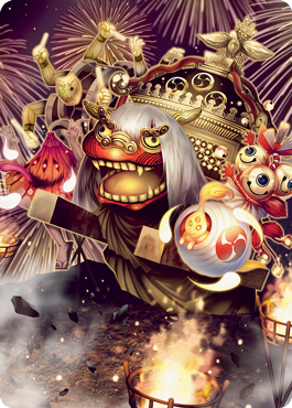 March of Reckless Joy Art Card [Kamigawa: Neon Dynasty Art Series] | Galaxy Games LLC