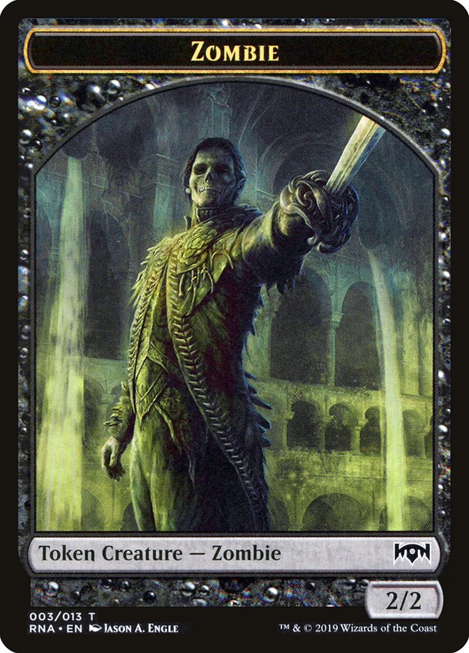 Zombie Token [Ravnica Allegiance Tokens] | Galaxy Games LLC