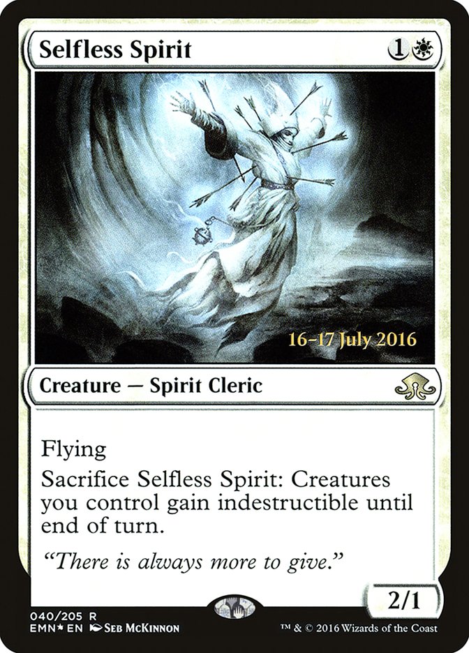 Selfless Spirit [Eldritch Moon Prerelease Promos] | Galaxy Games LLC