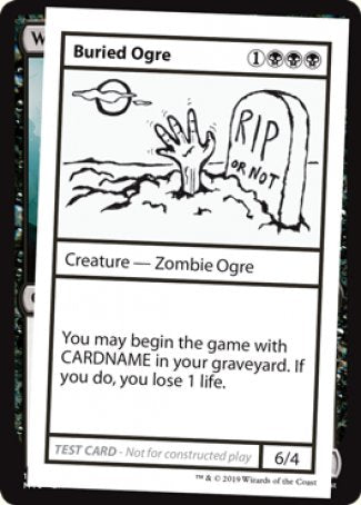 Buried Ogre (2021 Edition) [Mystery Booster Playtest Cards] | Galaxy Games LLC