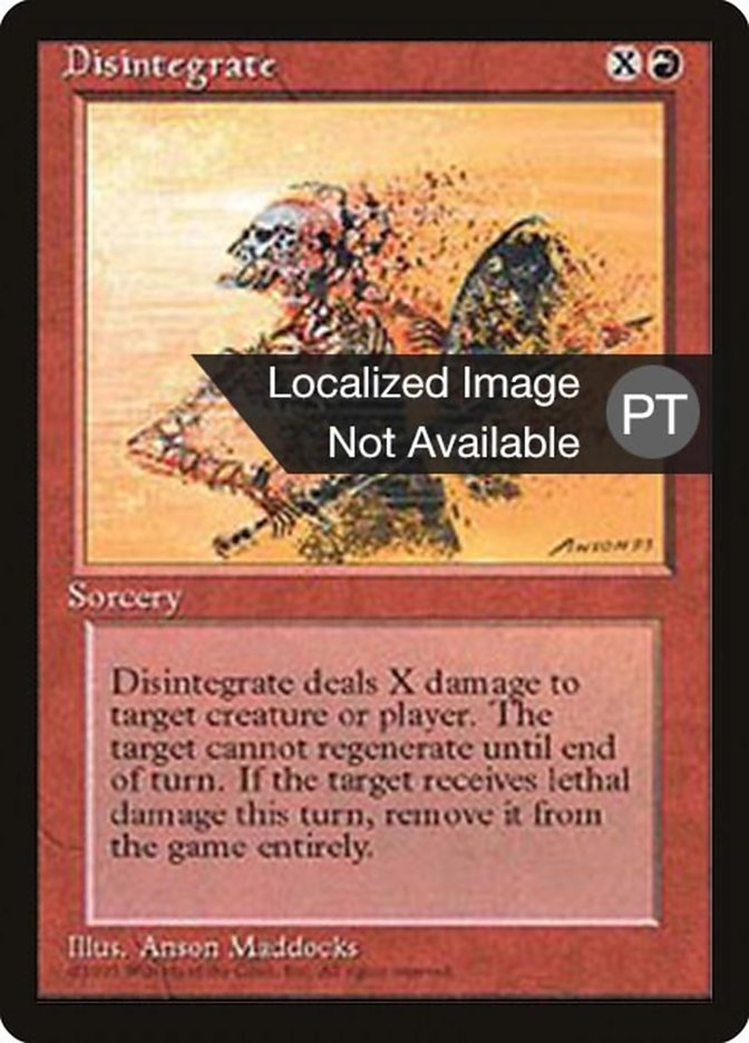 Disintegrate [Fourth Edition (Foreign Black Border)] | Galaxy Games LLC