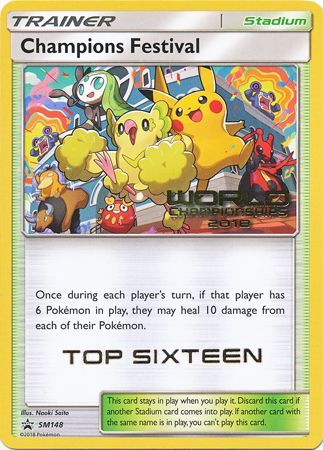 Champions Festival(SM148) (2018 Top Sixteen) [Sun & Moon: Black Star Promos] | Galaxy Games LLC