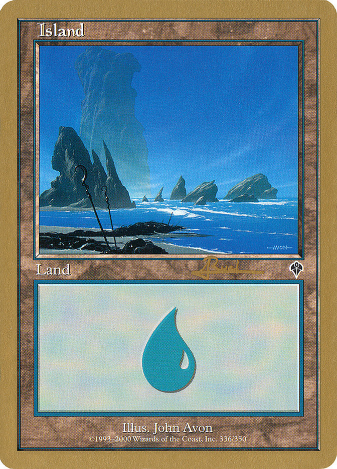 Island (ar336) (Antoine Ruel) [World Championship Decks 2001] | Galaxy Games LLC