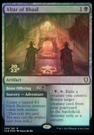 Altar of Bhaal // Bone Offering [Commander Legends: Battle for Baldur's Gate Prerelease Promos] | Galaxy Games LLC