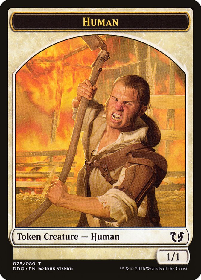 Human Token [Duel Decks: Blessed vs. Cursed] | Galaxy Games LLC