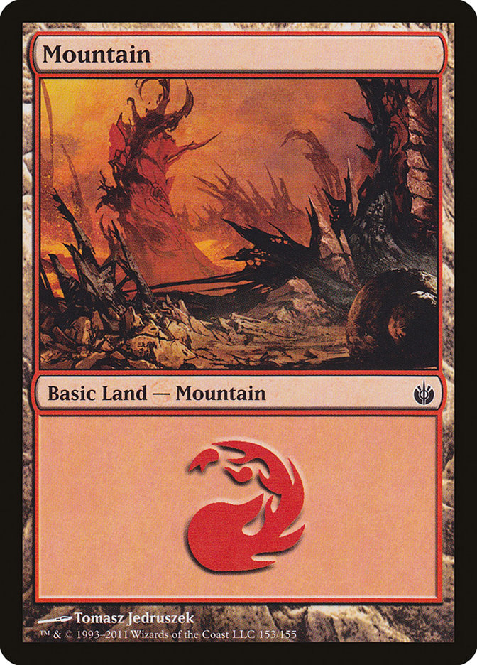 Mountain (153) [Mirrodin Besieged] | Galaxy Games LLC