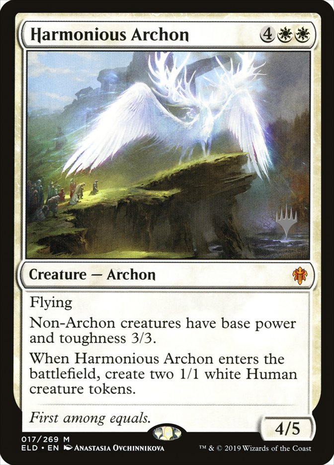 Harmonious Archon (Promo Pack) [Throne of Eldraine Promos] | Galaxy Games LLC