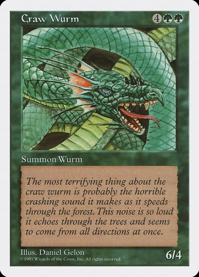 Craw Wurm [Fifth Edition] | Galaxy Games LLC