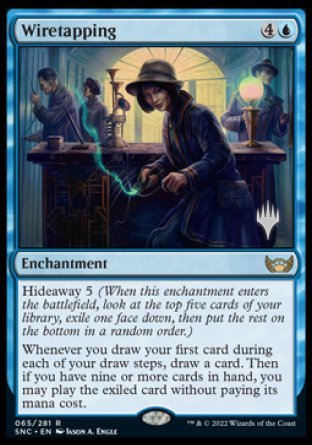 Wiretapping (Promo Pack) [Streets of New Capenna Promos] | Galaxy Games LLC
