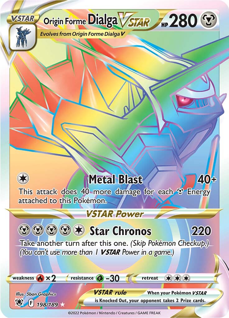 Origin Forme Dialga VSTAR (198/189) [Sword & Shield: Astral Radiance] | Galaxy Games LLC