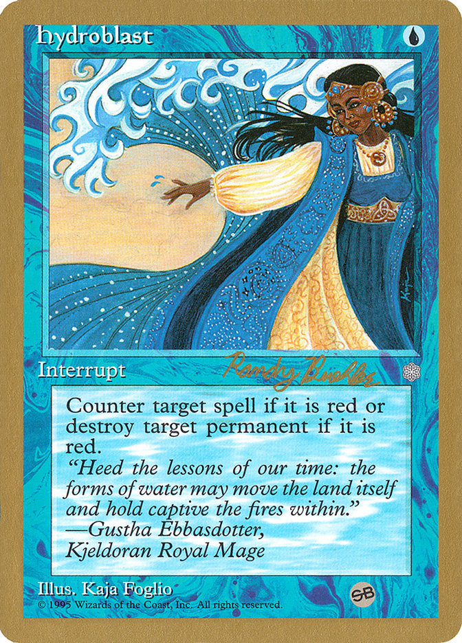 Hydroblast (Randy Buehler) (SB) [World Championship Decks 1998] | Galaxy Games LLC