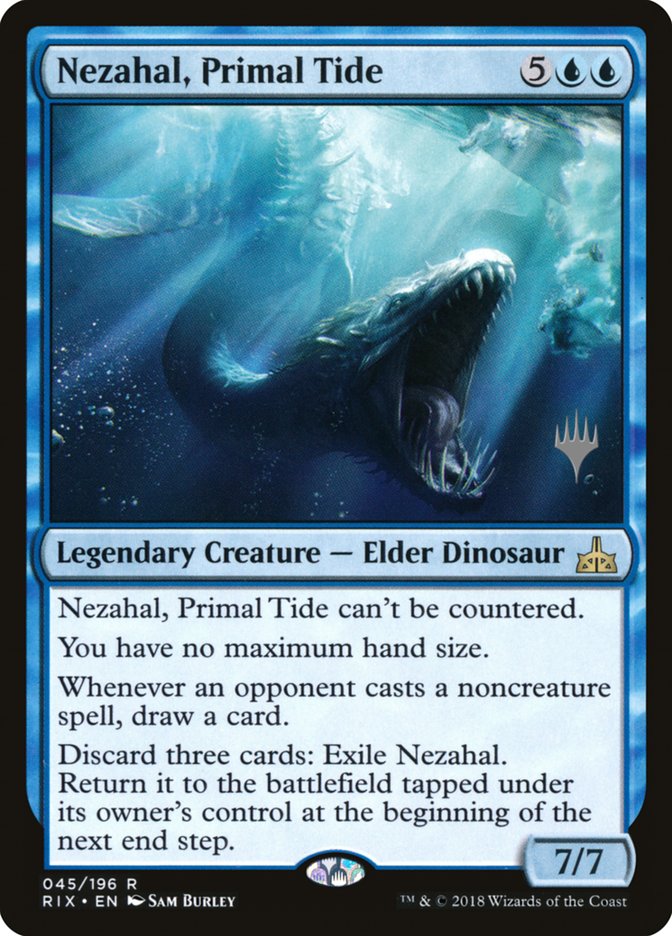 Nezahal, Primal Tide (Promo Pack) [Rivals of Ixalan Promos] | Galaxy Games LLC