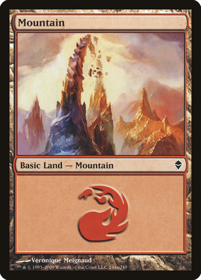 Mountain (244a) [Zendikar] | Galaxy Games LLC