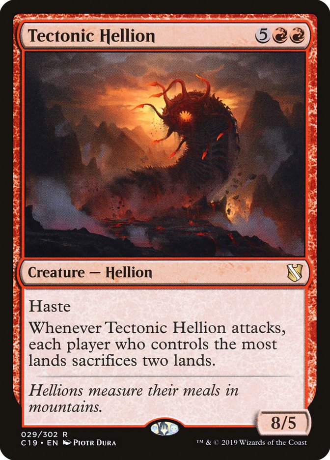 Tectonic Hellion [Commander 2019] | Galaxy Games LLC
