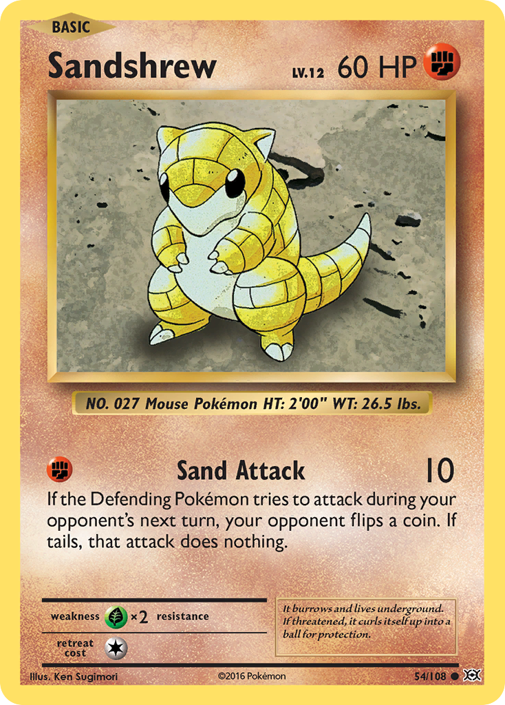 Sandshrew (54/108) [XY: Evolutions] | Galaxy Games LLC