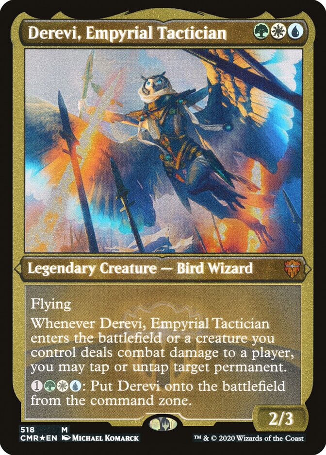 Derevi, Empyrial Tactician (Etched) [Commander Legends] | Galaxy Games LLC