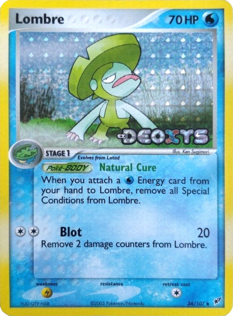 Lombre (34/107) (Stamped) [EX: Deoxys] | Galaxy Games LLC