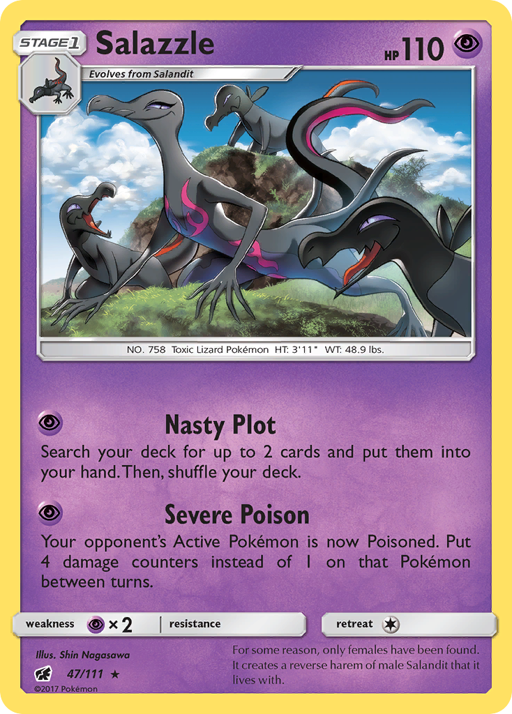 Salazzle (47/111) [Sun & Moon: Crimson Invasion] | Galaxy Games LLC